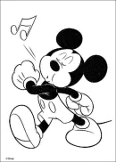Mickey Mouse kleurplaat 36